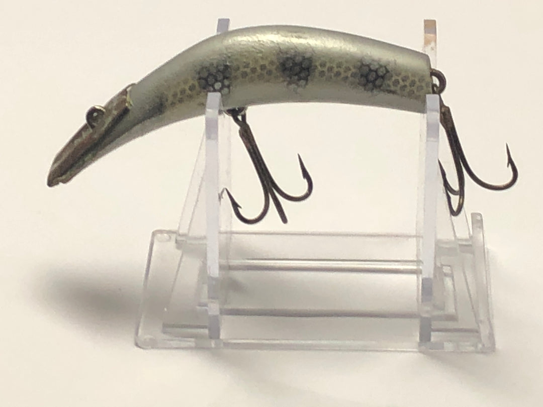 Kautzky Lazy Ike Lure Silver and Black Ribs