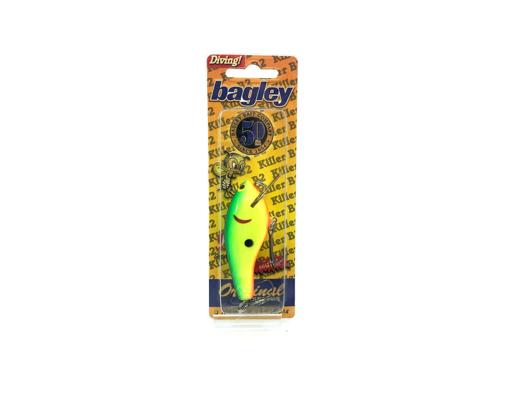 Bagley Kill'R B2 AG9 Apple Green on Chartreuse Color, New on Card