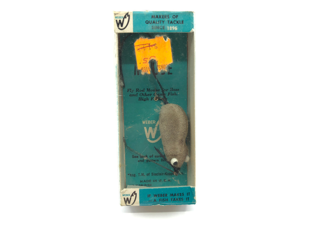 Weber Weedless Spin Mouse Gray Color New in Box Old Stock 1/10 oz Tough Size