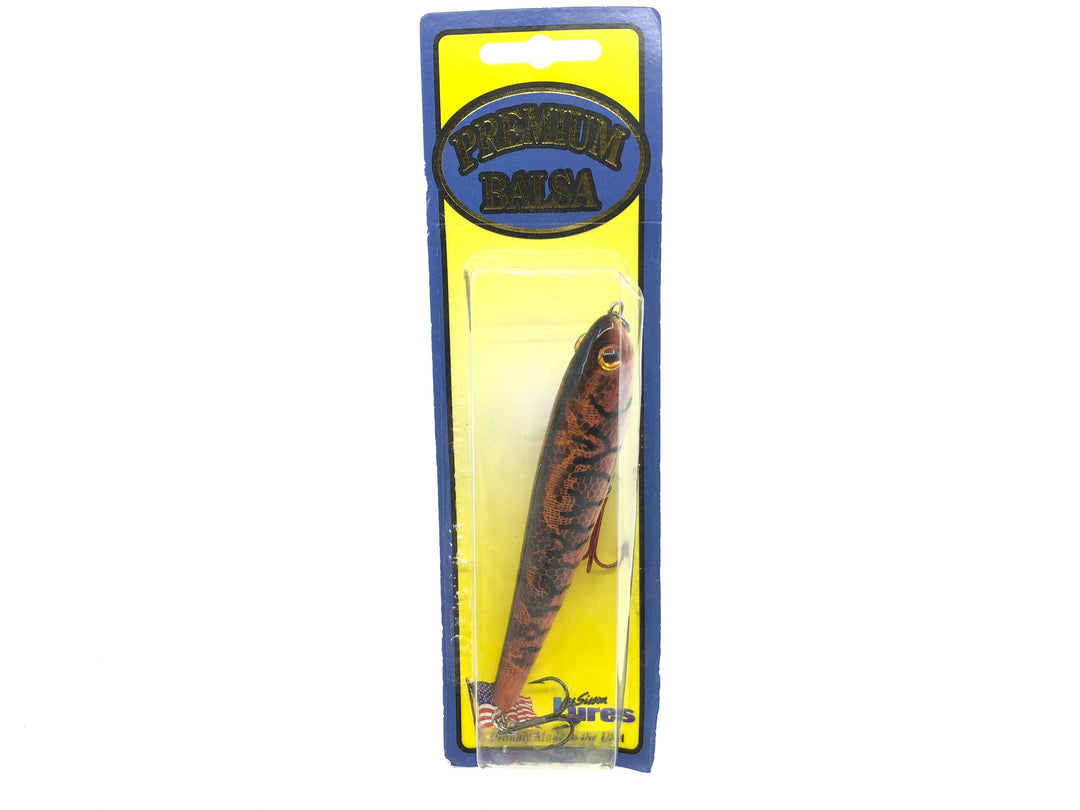 Lee Sisson Balsa Zara Topwater Type Lure New on Card Tiger Color