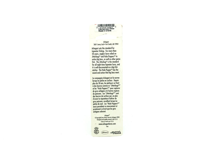 Arbogast Hula Popper G750-09 Coach Dog on Card Old Stock
