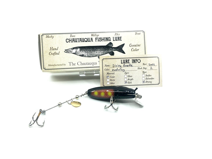Chautauqua Custom Diving Beetle with Factory Lip Redwing Color