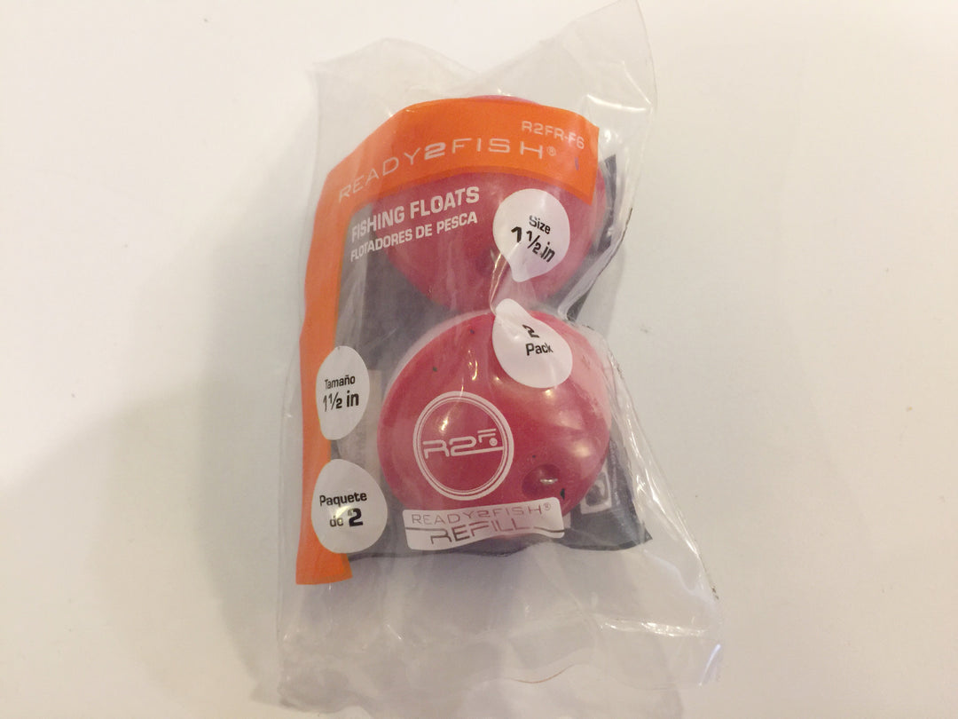 Bobbers 1 1/2" - 2 Pack Ready2Fish Brand New in Bag