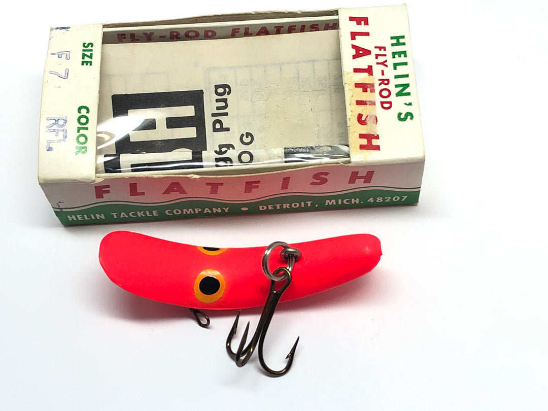 Helin Flatfish Newer F7 RFL Red Fluorescent New with Box