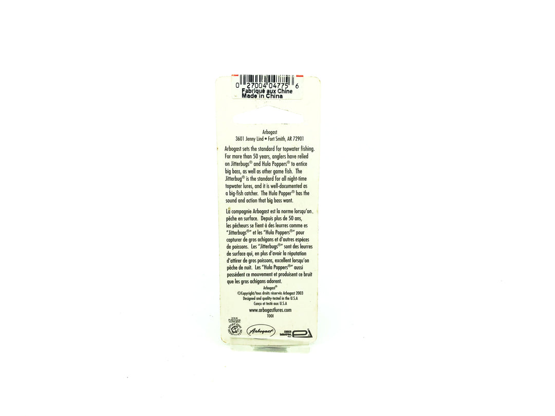 Arbogast Hula Popper G760-09 Coach Dog on Card Old Stock