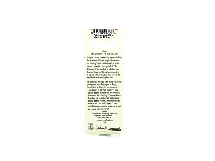 Arbogast Hula Popper G760-09 Coach Dog on Card Old Stock