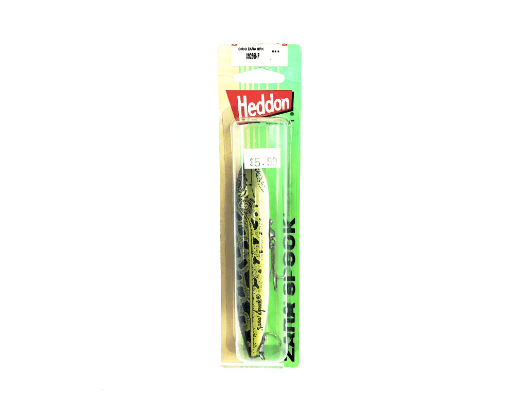 Heddon Original Zara Spook NF Leopard Frog Color New on Card