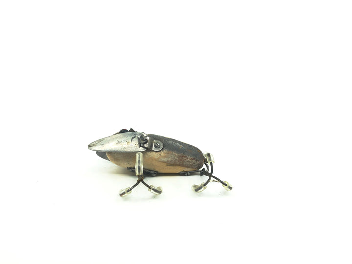 Heddon Wooden Crazy Crawler 2120 GM Grey Mouse Color, Two-Piece Hardware
