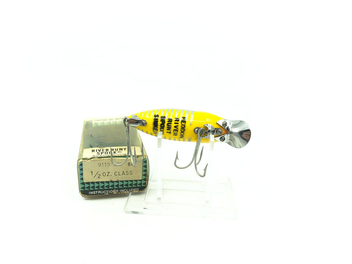 Heddon River Runt Spook Sinker 9110-XRY Yellow Shore Minnow Color with Box