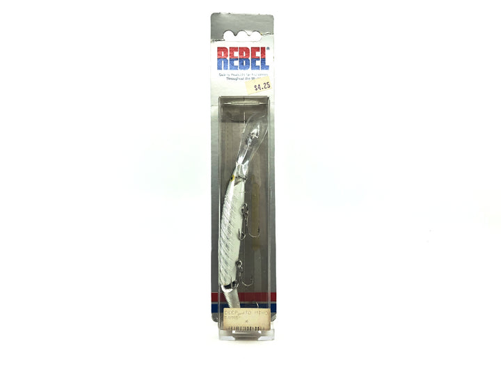 Rebel Jointed Spoonbill Minnow Silver/Black Back New Old Stock
