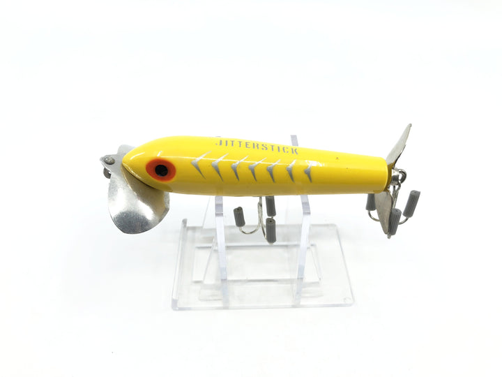 Arbogast Jittersitck Yellow with Gray Ribs Color
