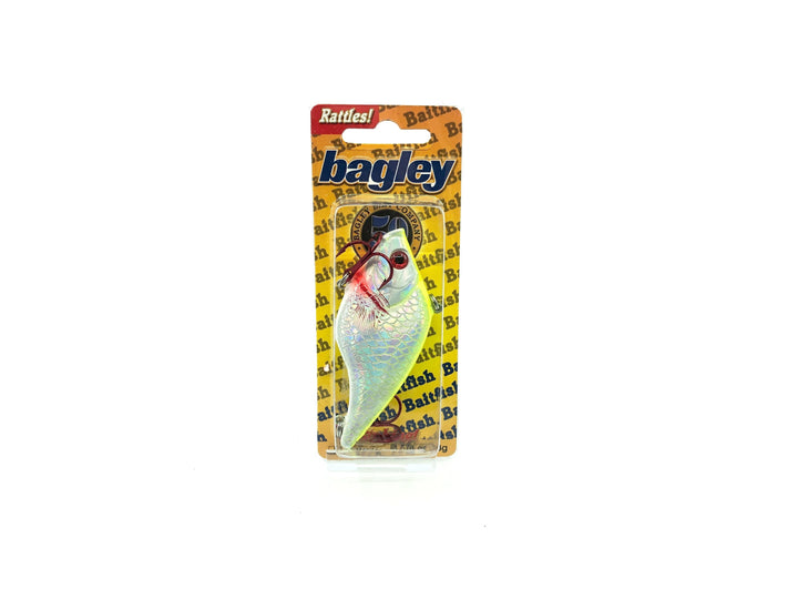 Bagley Baitfish Chartreuse on Silver Color New on Card