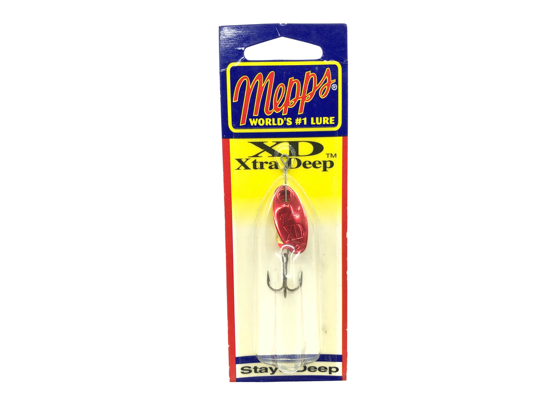 Mepps XD Xtra Deep Size 2 XD2 G-RP 1/6 oz New on Card Old Stock Red Blade