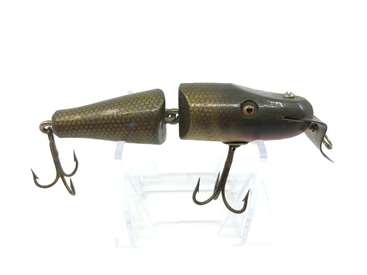 Creek Chub 2700 Baby Jointed Pikie Minnow in Pikie Color Wooden Lure Glass Eyes