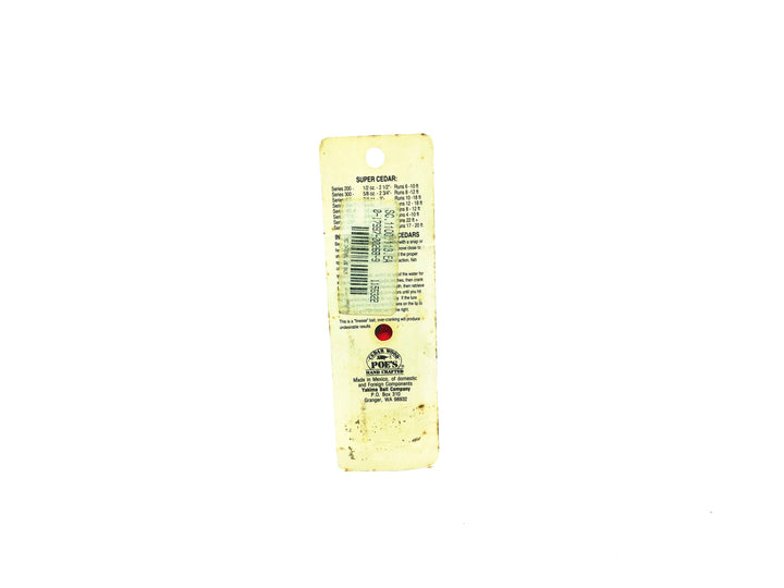 Poe's Super Cedar Series 1100 Fluorescent Red Color on Card