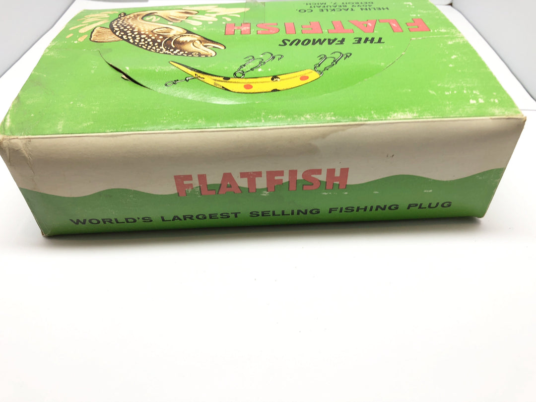 Helin SPECIAL Flatfish Dealer Box of 10 S3 RYF Red Fluorescent Top Yellow Fluorescent Bottom Color Lures in Box