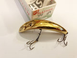 Helin Flatfish SPU GPL Wooden Lure Gold Plate Color