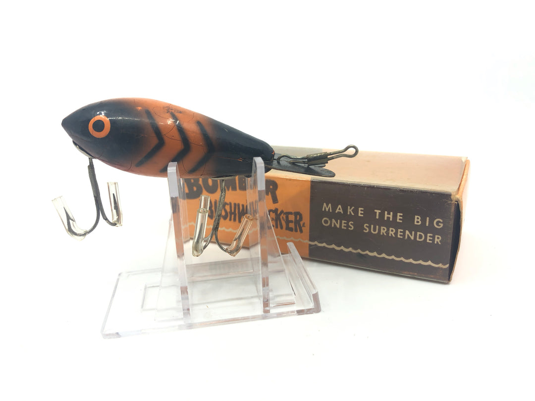 Bomber Wooden Deep Runner Orange With Black Ribs