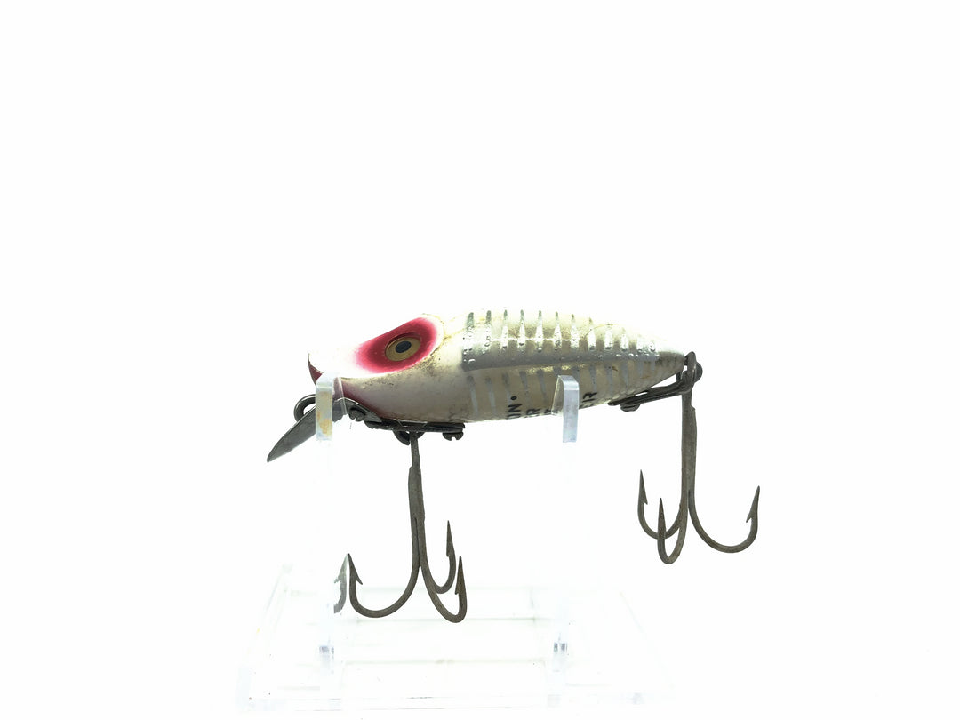 Heddon River Runt Spook Sinker 9112XS White and Red Shore Minnow Color
