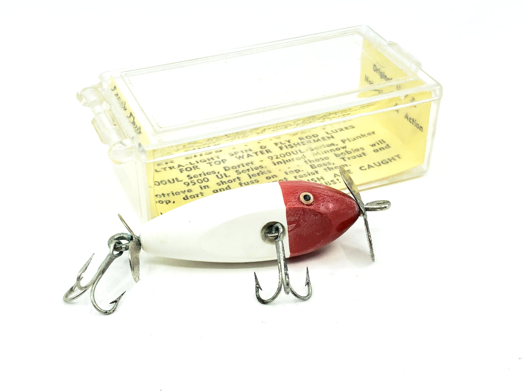 Creek Chub 9500 Ultra Lite Injured Minnow 9502 UL Red Head White Color with Box
