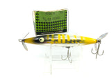 Heddon Dying Flutter Silver and Yellow Color with Box 9205 Y