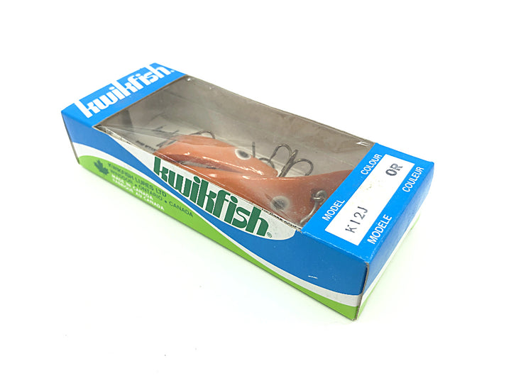 Pre Luhr-Jensen Kwikfish Jointed K12J OR Orange Black Spots Color New in Box Old Stock