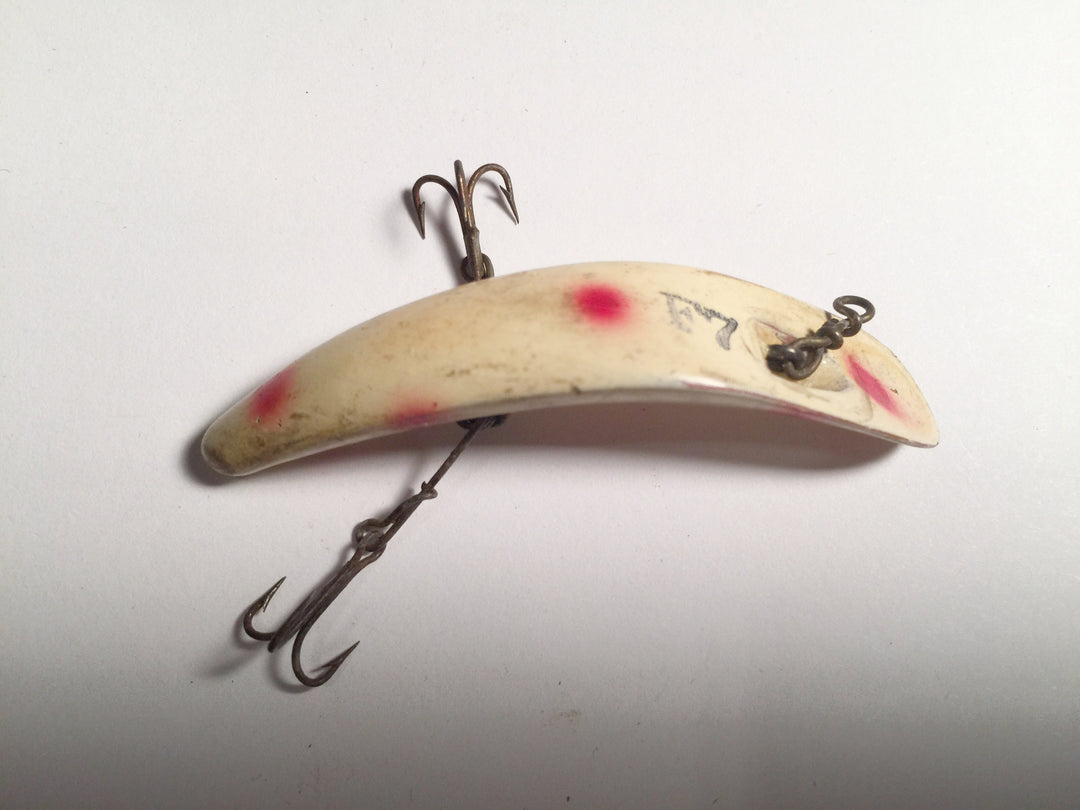 Helin Flatfish F7 in Strawberry Color White with Red Spots