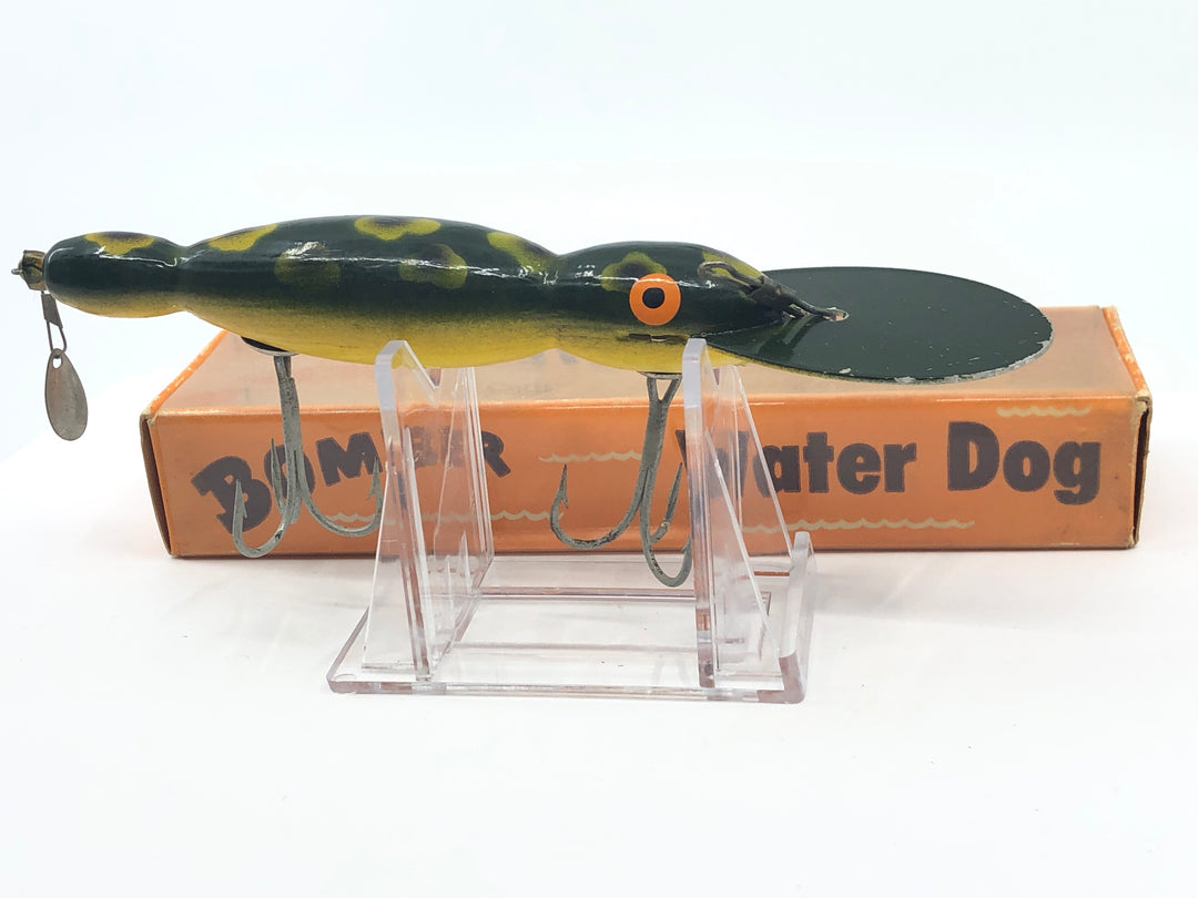 Vintage Wooden Bomber Water Dog 1711 Frog Color with Box