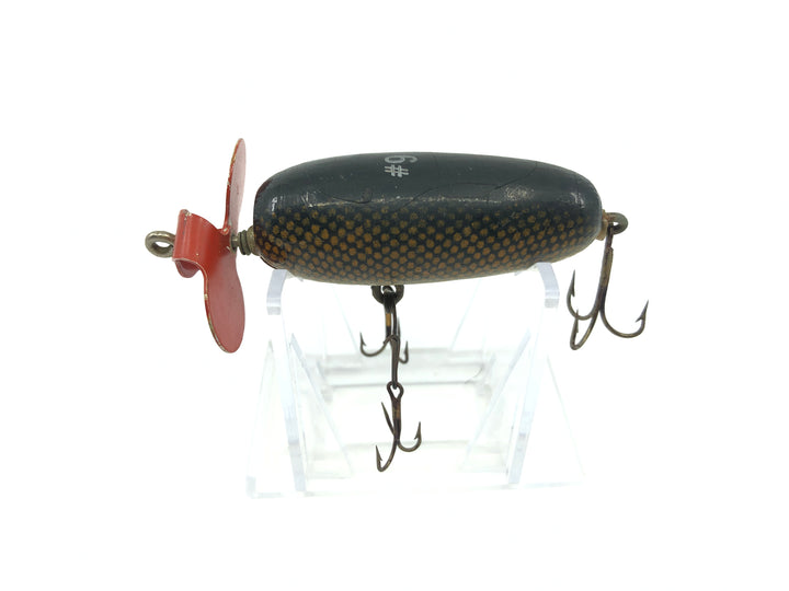 Helin Fishcake #9 Black Scale Wooden Lure