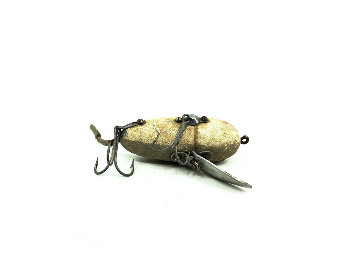 Heddon Wooden Crazy Crawler 2100 Flocked GM Grey Mouse Color