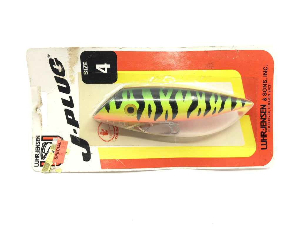 Luhr-Jensen J-Plug Size 4 Fire Tiger Color with Card – My Bait Shop, LLC