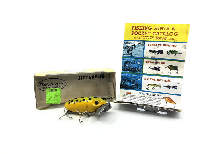 Arbogast Jitterbug Frog Color with Box and Paperwork