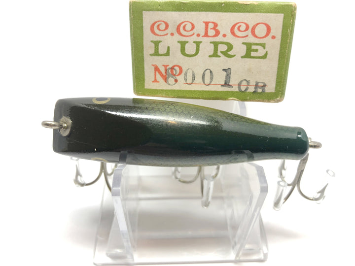 Creek Chub 8000 Midget Darter in Perch Color Concave Belly 8001 CB with Box