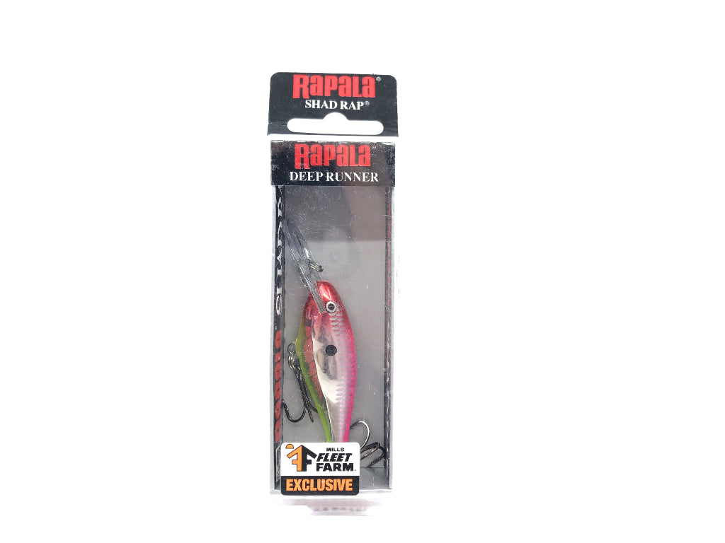 Rapala Shad Rap SR-5 HPCL Hot Pink Clown Fleet Farm Exclusive Color New in Box Old Stock