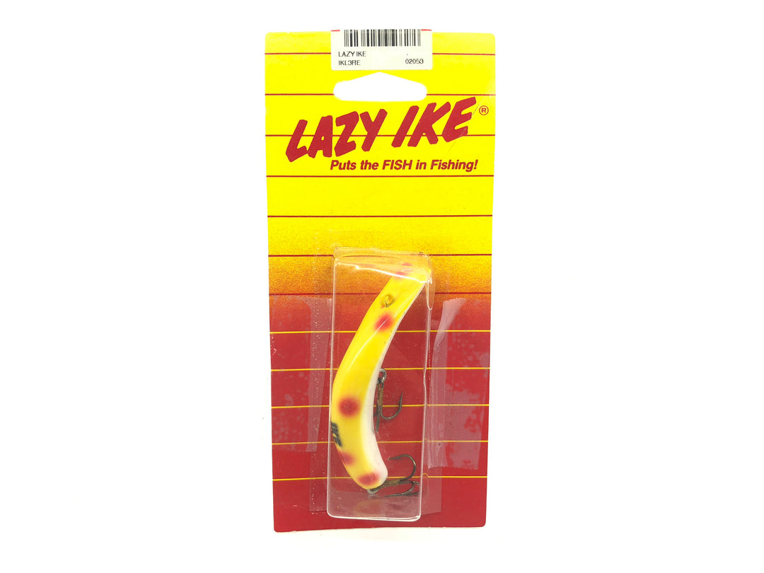 Lazy Ike New on Card Yellow Spotted Color Size 3