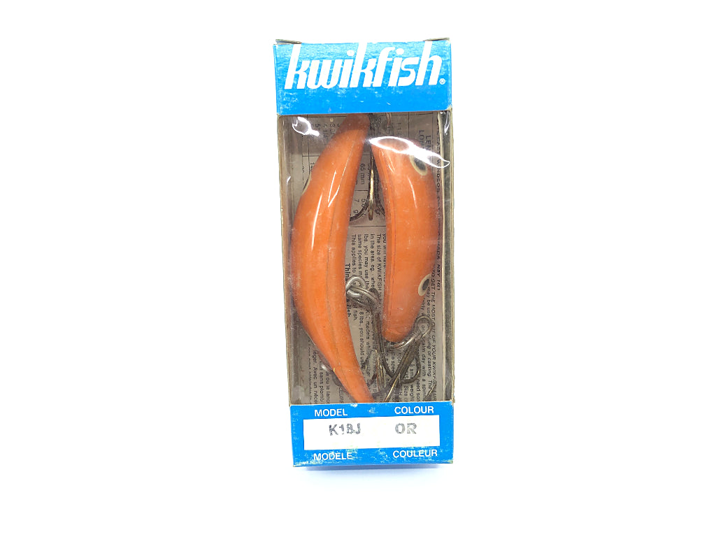 Pre Luhr-Jensen Kwikfish Jointed K18J OR Orange Black Spots Color New in Box Old Stock