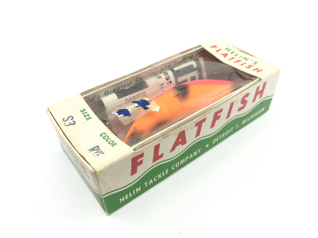 Helin Vintage Flatfish S3 RYF Red Yellow Fluorescent Color New in Box