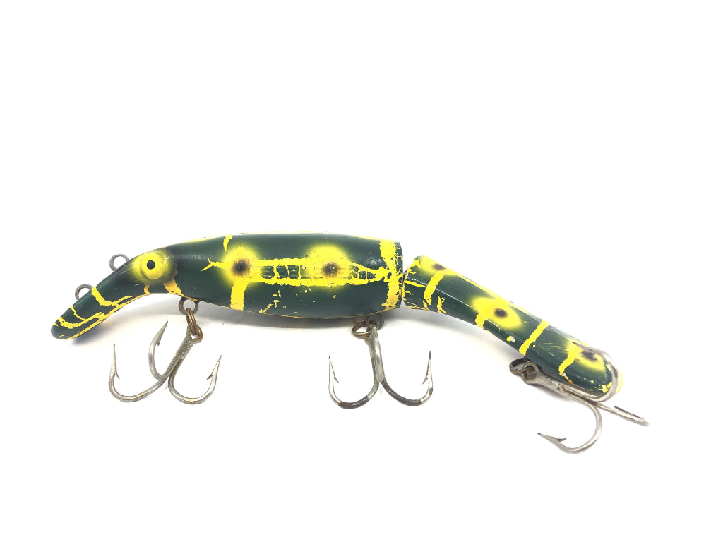 Drifter Tackle The Believer 8" Jointed Musky Lure Color Yellow Splatter Frog