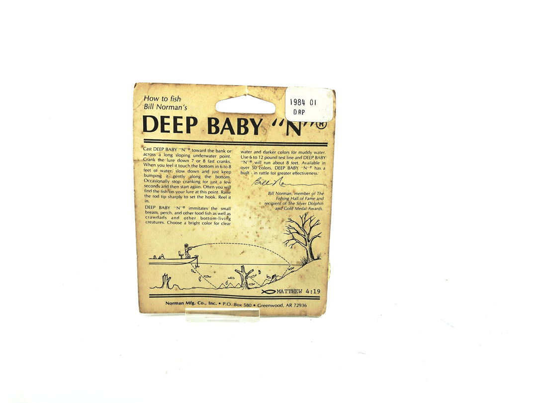 Bill Norman Reflect 'N Deep Baby N #1 Silver Insert/Black Back Color on Card