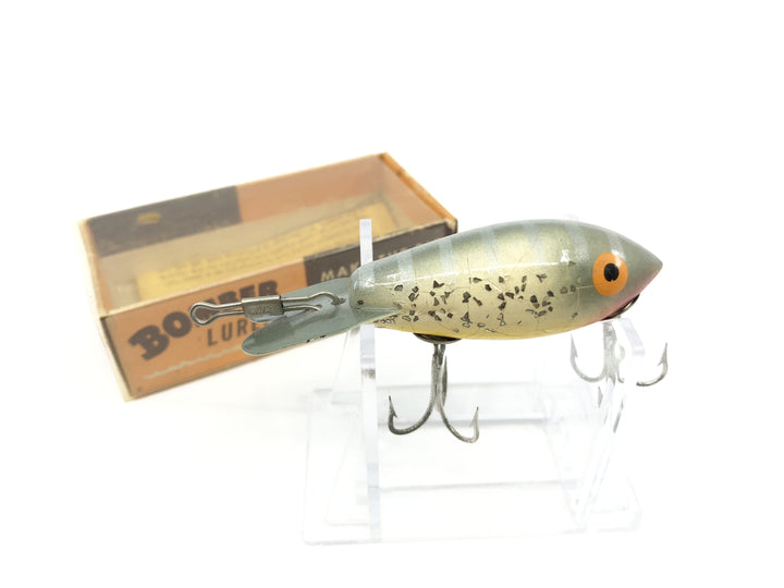 Vintage Wooden Bomber 370 Silver back/yellow belly/silver sparkle Color with Box
