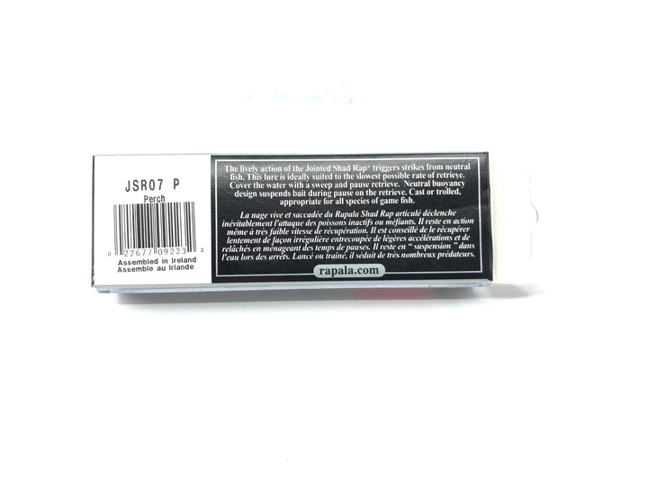 Rapala Jointed Shad Rap JSR-7 P Perch Color New in Box Old Stock