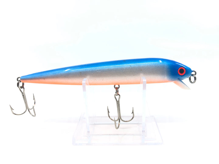 Unmarked Blue Silver and Orange Crankbait