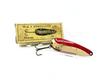 W & J Haw'King Spoon, White/Red Color with Box