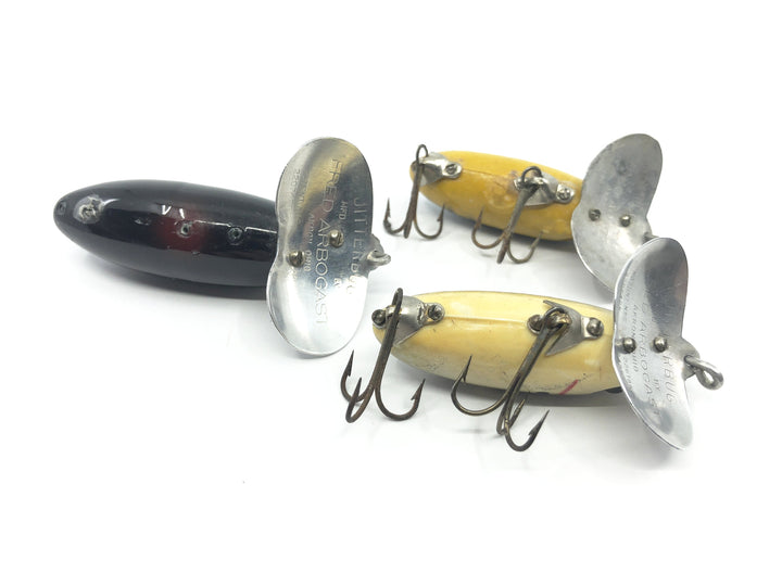 Lot of Three Arbogast Jitterbugs for Fishing