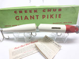Creek Chub Giant Jointed Pikie Red Head White Body Color 802 with Box