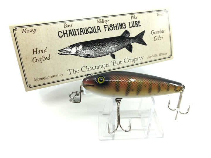 Chautauqua Wooden Wiggler Red Perch 2020 Color Custom Lure