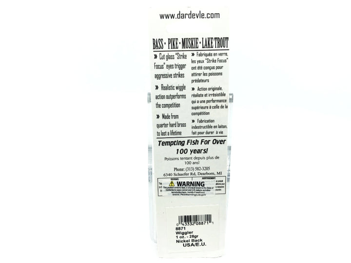Eppinger Red Eye Wiggler 1 oz. Color 71 Chartreuse Orange Stripe New on Card