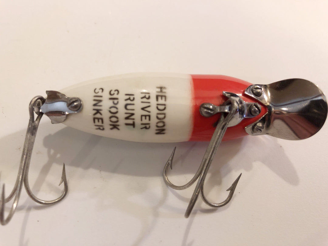 Heddon River Runt Spook Sinker Red and White GREAT condition