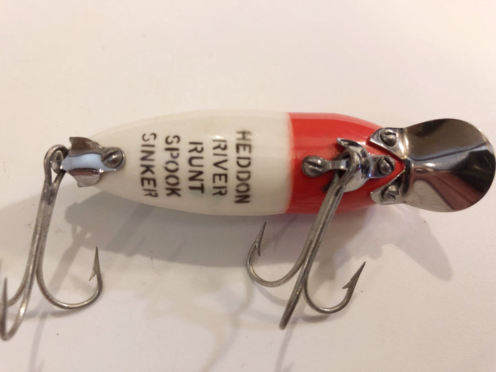 Heddon River Runt Spook Sinker Red and White GREAT condition