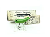 Chautauqua Special Order Wooden Broomstick Frog in Green Shimmer Color